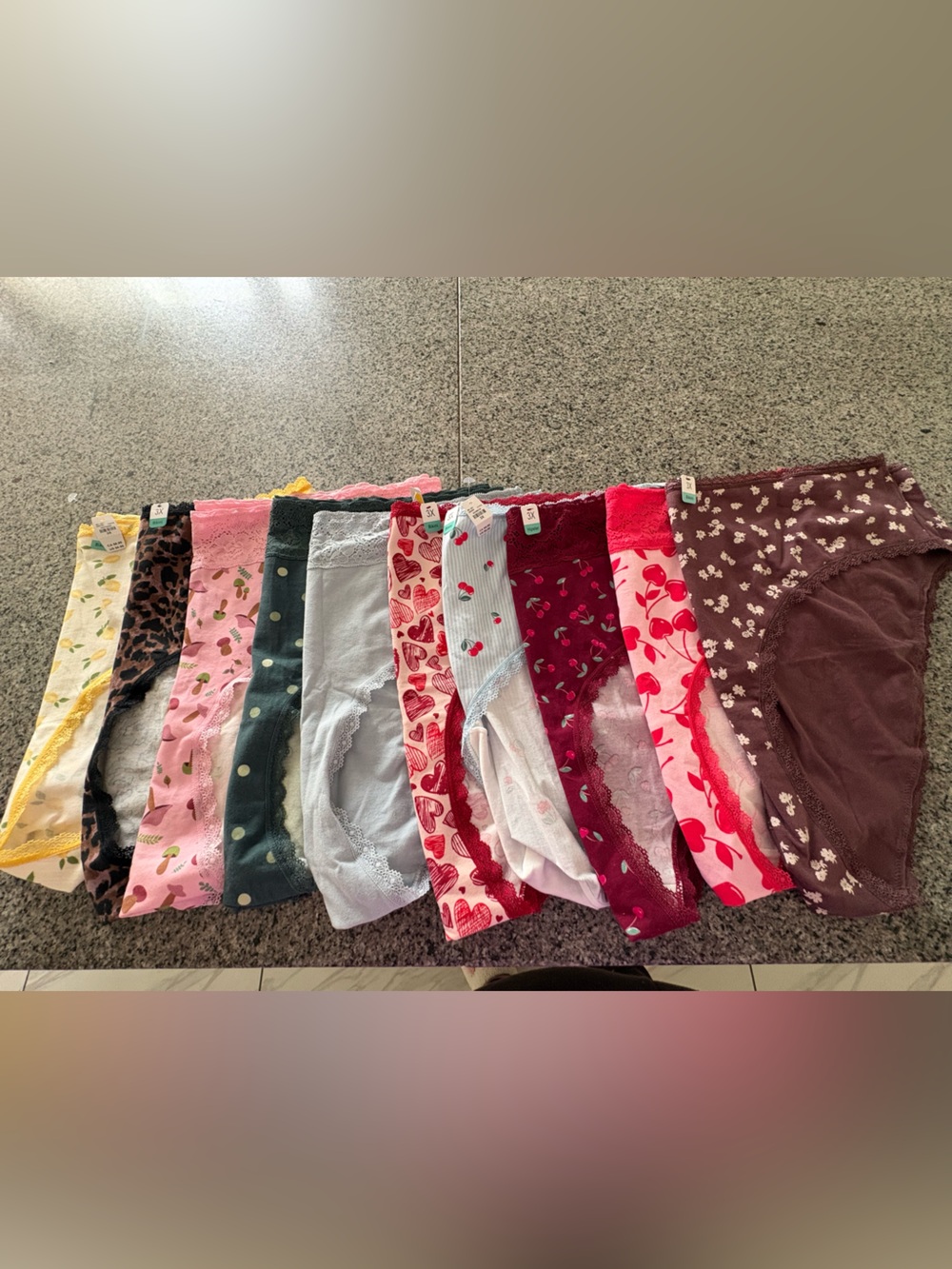 Assorted Women's Patterned Cotton Undies - Mixed Colors